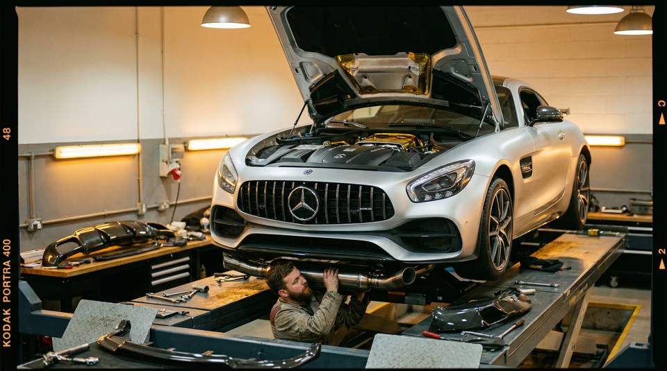 蜜芽视频：奔驰AMG排气改装视频